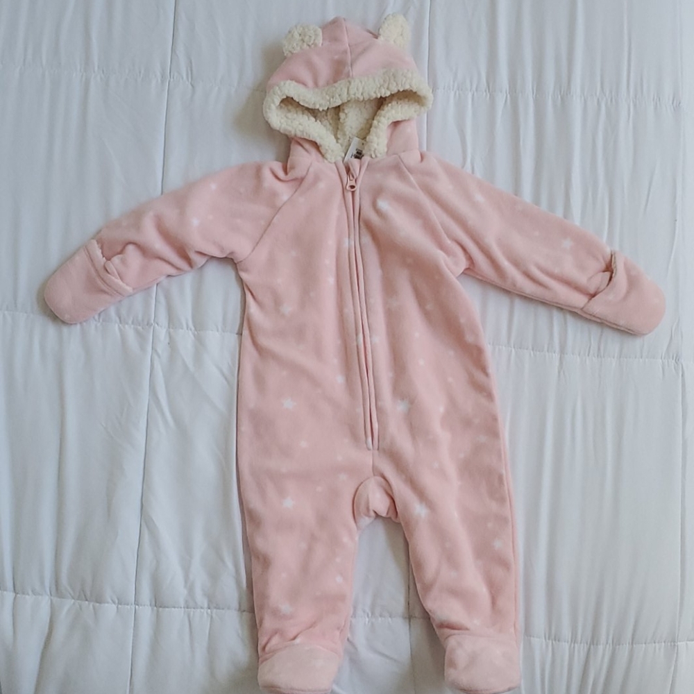 NWT Old Navy Pink Teddy Bear Onesie